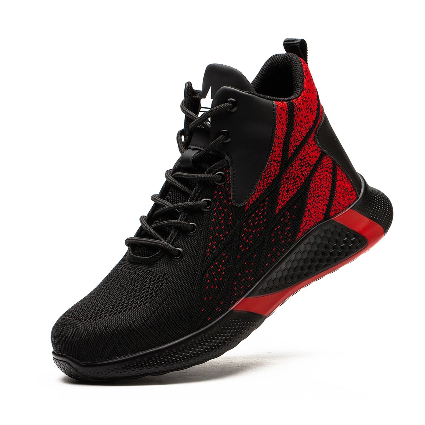 SUADEX Work Boots Safety Steel Toe Shoes Men Breathable Sneakers Shoes Ankle Hiking Boots Anti-Piercing Protective Footwear