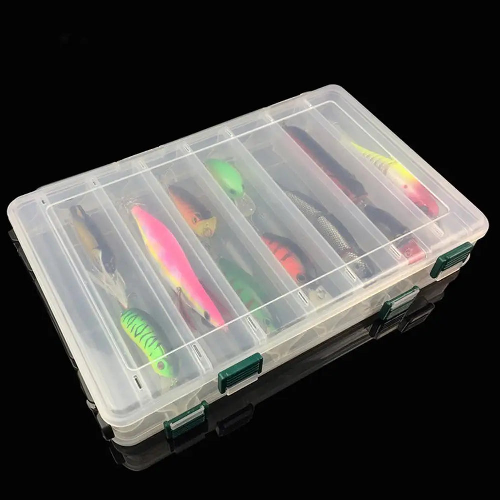 14 Grid Fishing Lure Box Large Capacity Double Sided Fishing Storage Case Portable Multifunctional for Fish Hook Lure Fake Bait