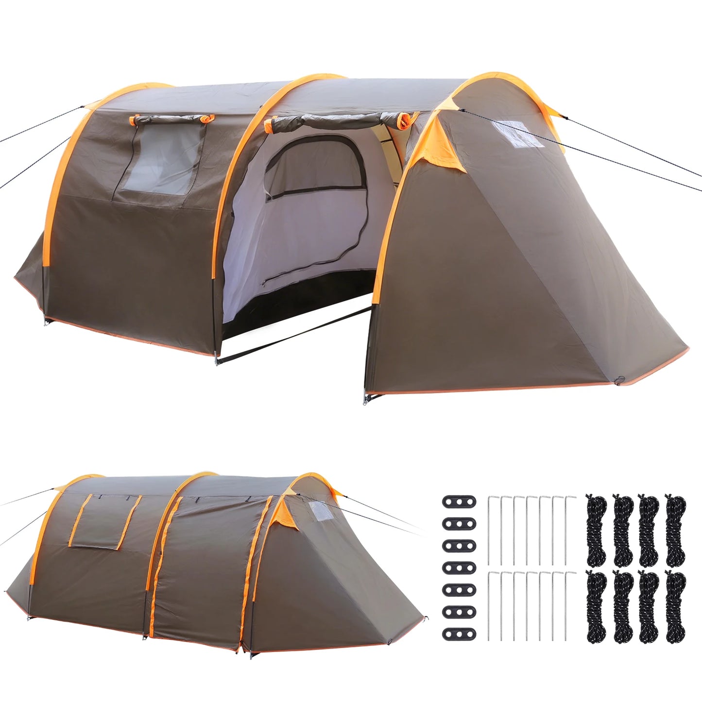 Oxford 2-Person Backpacking Tent Windproof Lightweight Tent Rainproof Waterproof Tent for Camping Outdoor