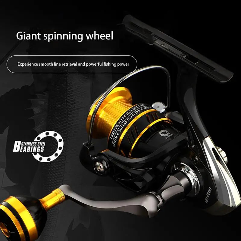 5:2:1 Speed Spinning Fishing Reel 2000-7000 Series Sea Rod Fishing Reel Lightweight Saltwater Sea Pole Wheel Fishing Supplies
