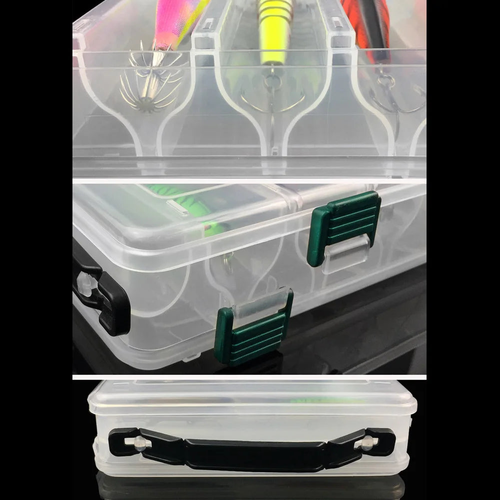 14 Grid Fishing Lure Box Large Capacity Double Sided Fishing Storage Case Portable Multifunctional for Fish Hook Lure Fake Bait