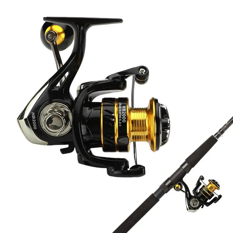 5:2:1 Speed Spinning Fishing Reel 2000-7000 Series Sea Rod Fishing Reel Lightweight Saltwater Sea Pole Wheel Fishing Supplies