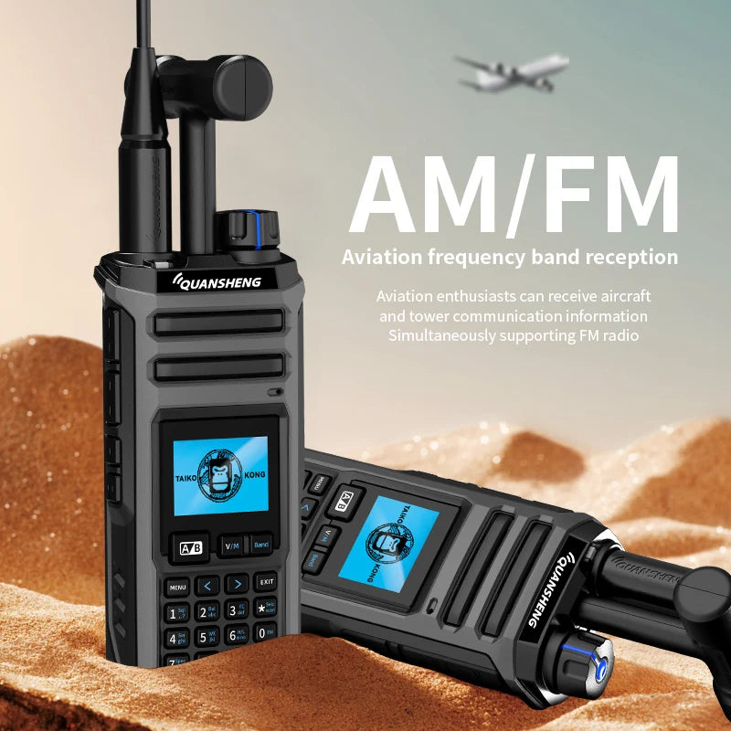 Quansheng TK-11(5) 10W VHF/UHF Dual Band Radio 999CH CTCSS/DCS IP55 2500mAh Type-C NOAA Weather Alarm CE